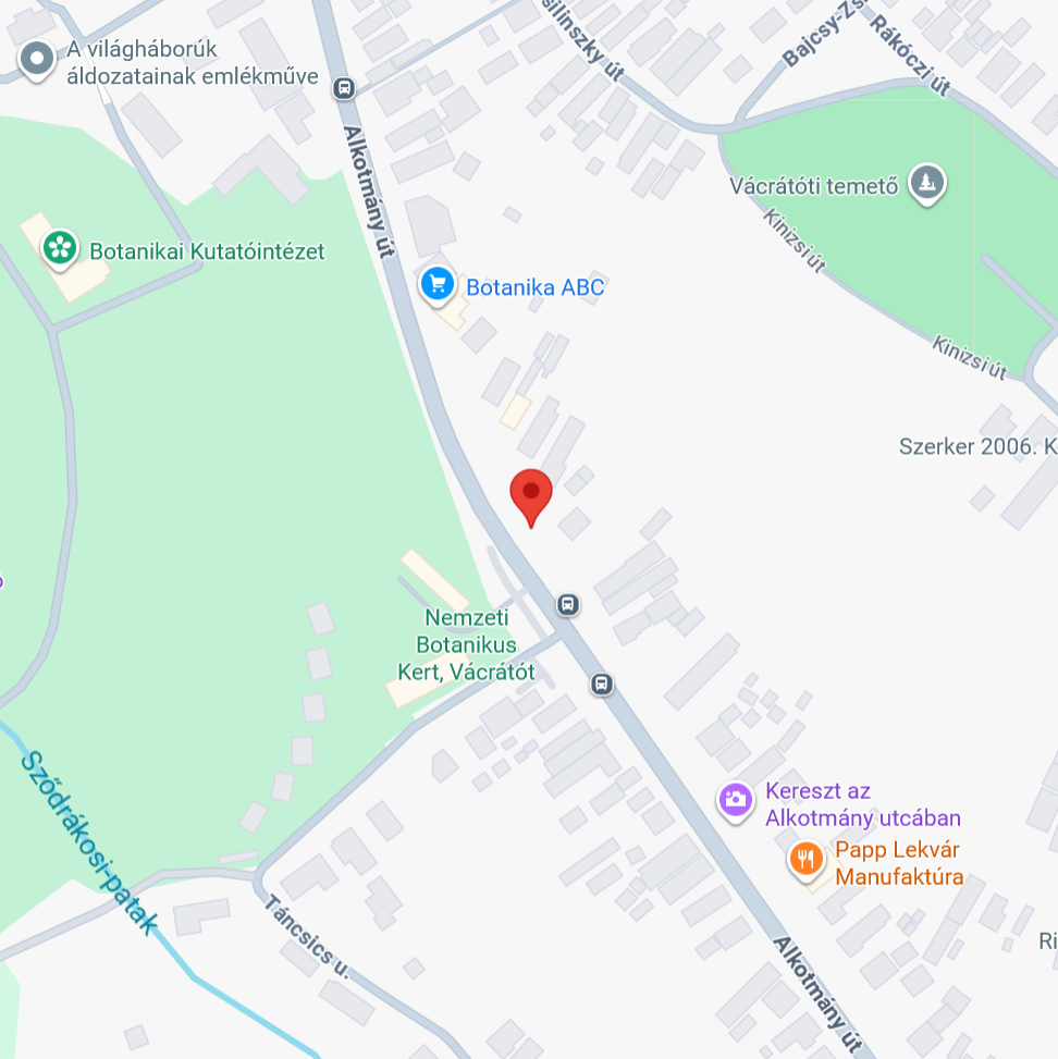 Szolgáltatási terület térkép